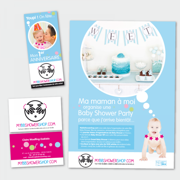 Identite visuelle Baby shower France